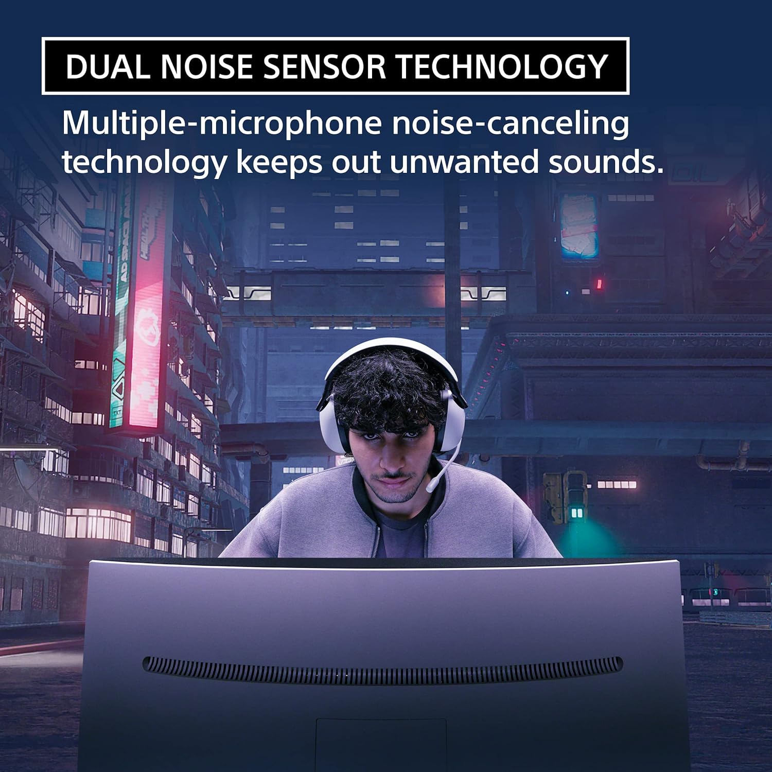 Sony Gaming Headset Wireless InZone H9 with Noise cancellation (WH-G900N) - White