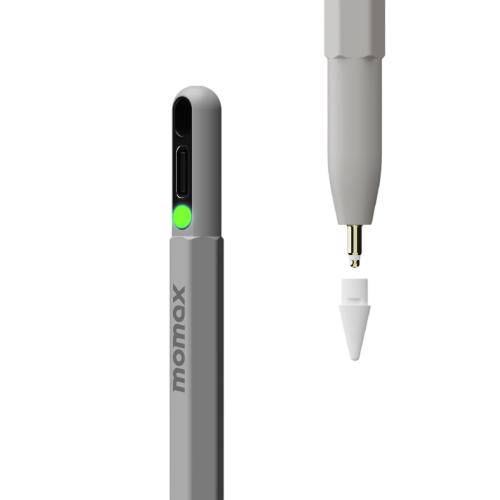 Momax Mag Link Pop Magnetic Charging Active Stylus Pen - Grey