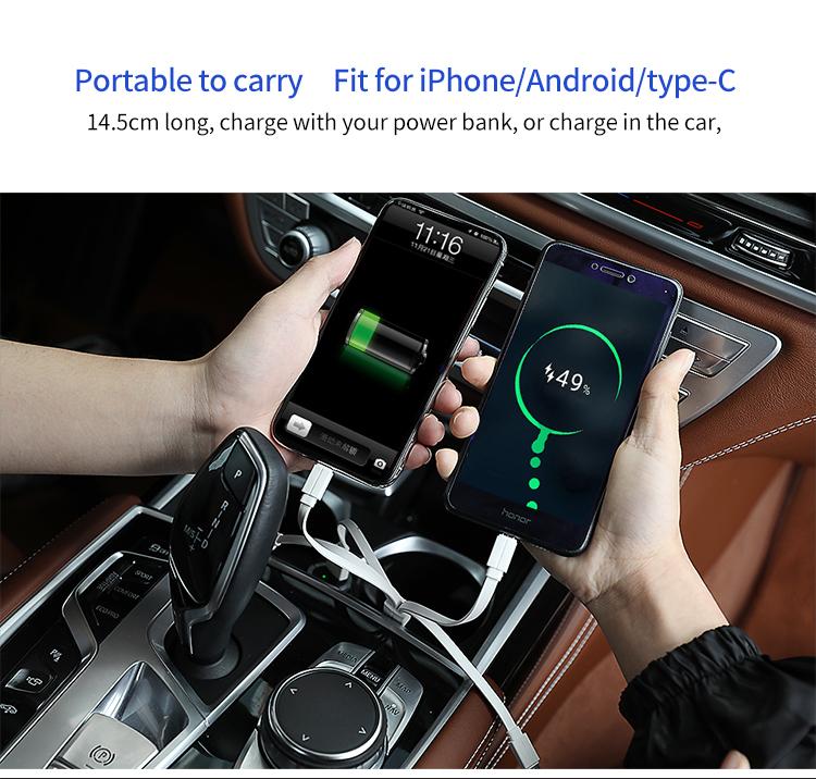 Tigernu T-C008 3-in-1 USB Cable