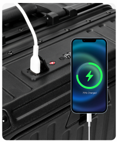 Tigernu T-N1059 Multifunctional Trolley Cabin Bag - Black