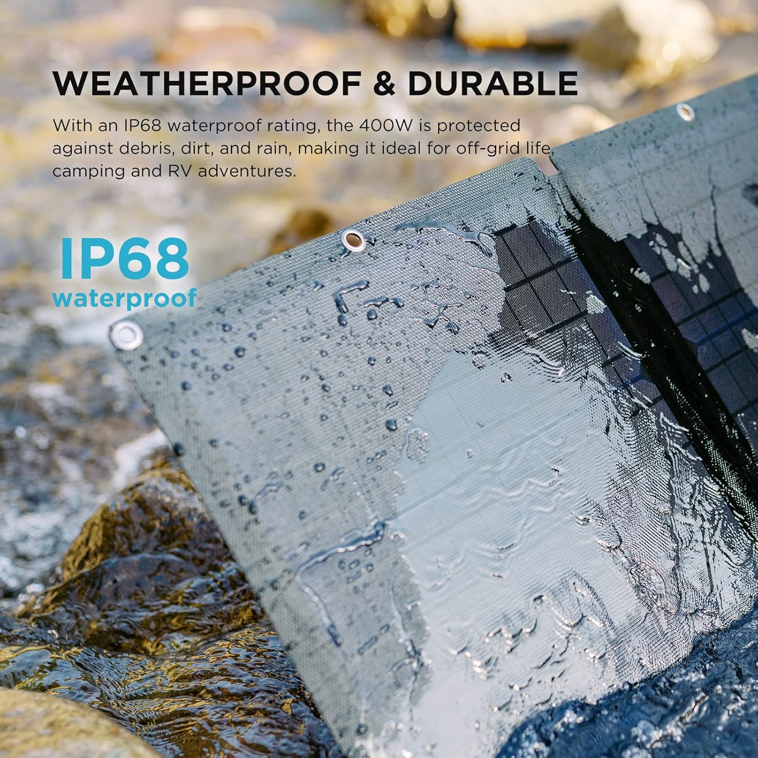 EcoFlow 400W Foldable Bifacial Solar Panel 