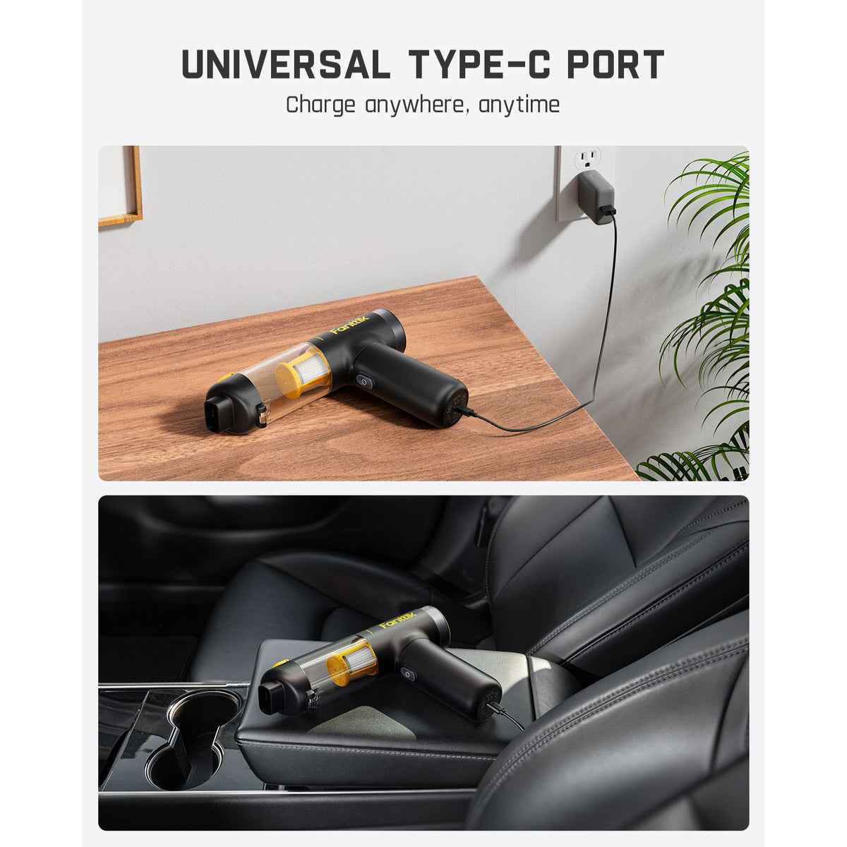 Fanttik Slim V10 Mix Car Vacuum RobustClean - Black