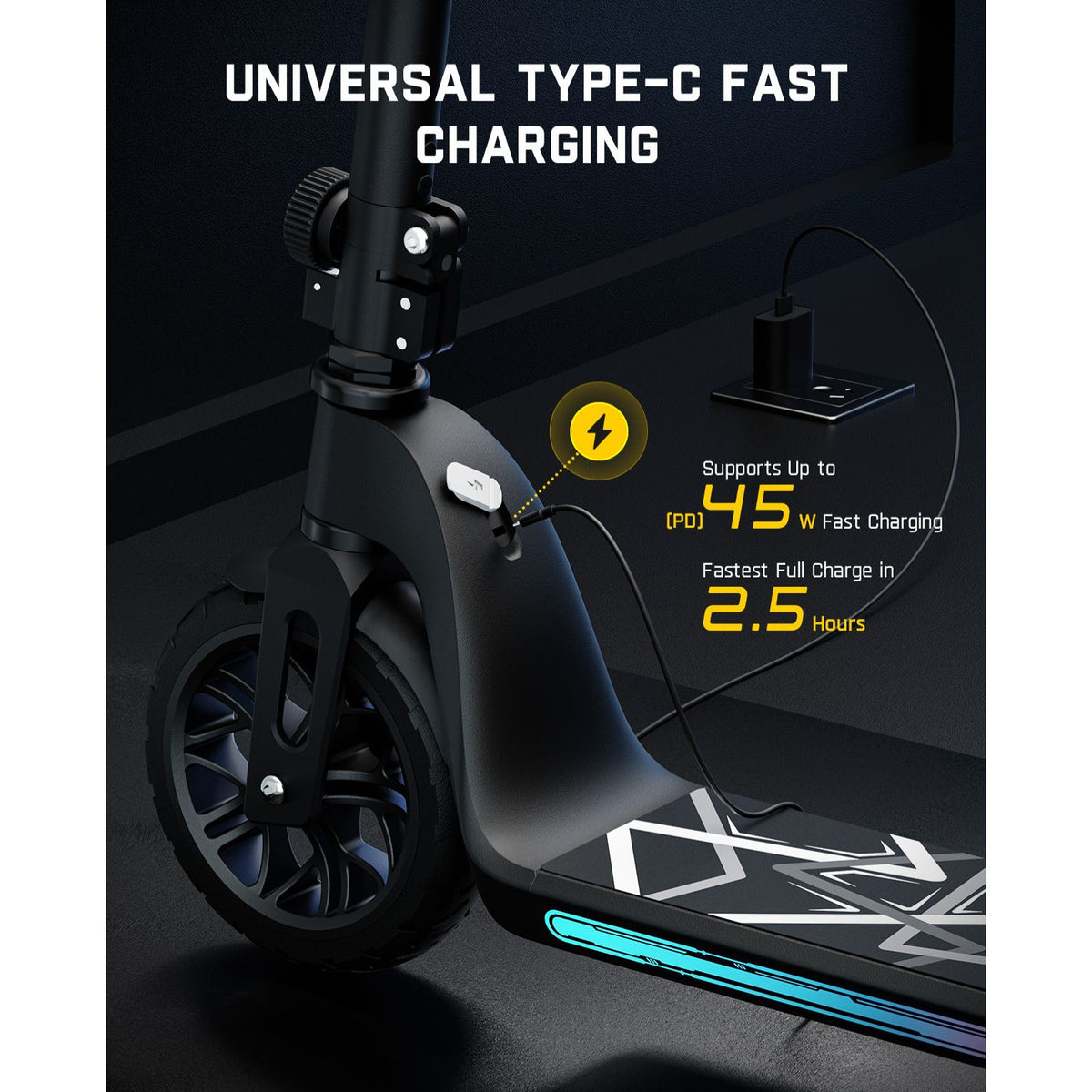 FanttikRide C10 Pro Electric Scooter for Kids - Black