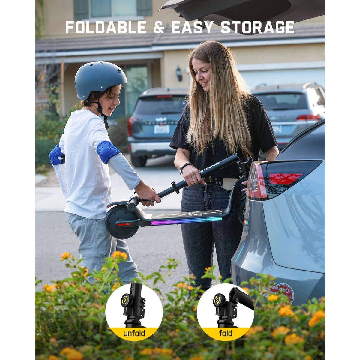 FanttikRide C10 Pro Electric Scooter for Kids - Black