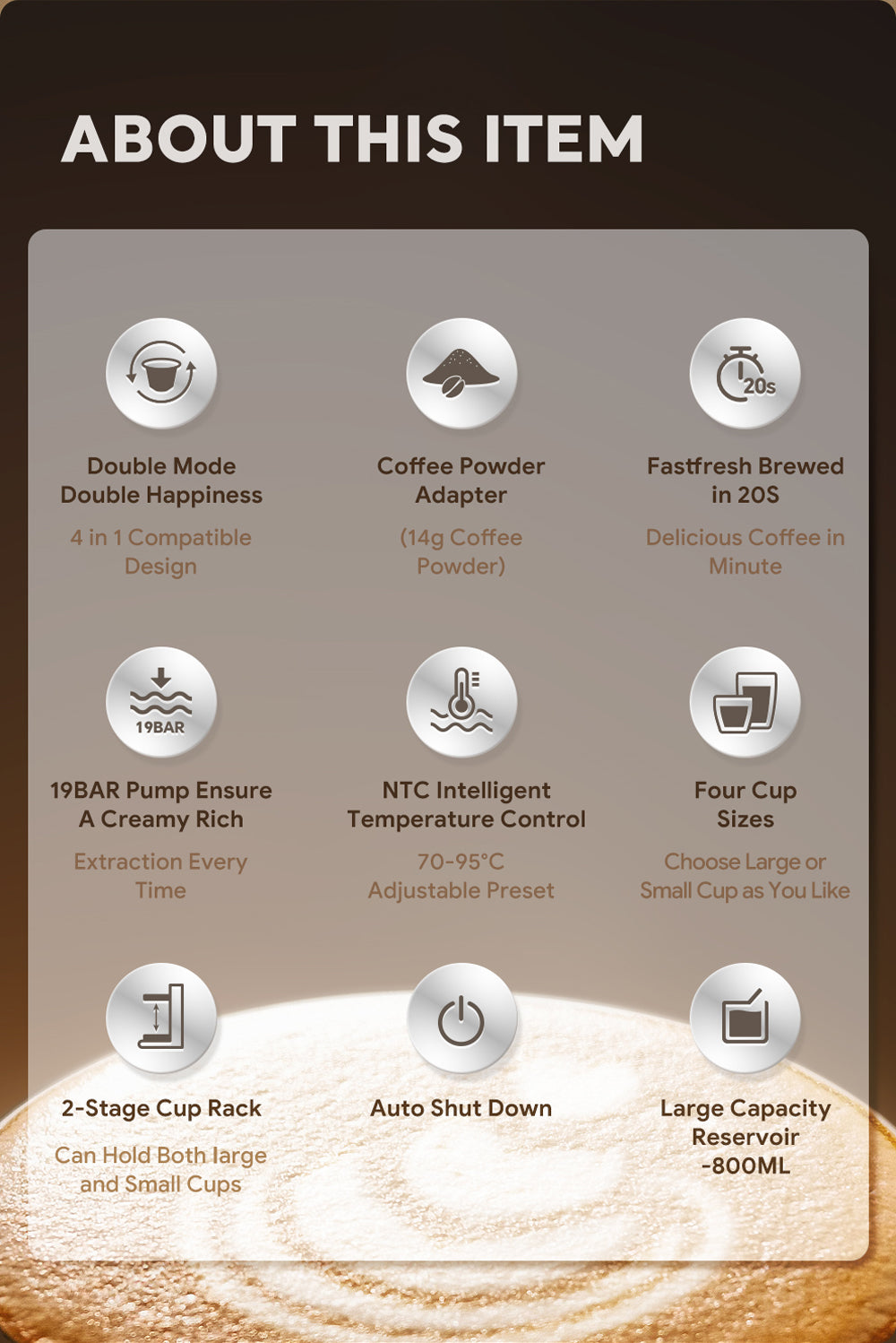 iCafilas Capadeli MAX 4-in-1 Multiple Coffee Maker - Grey