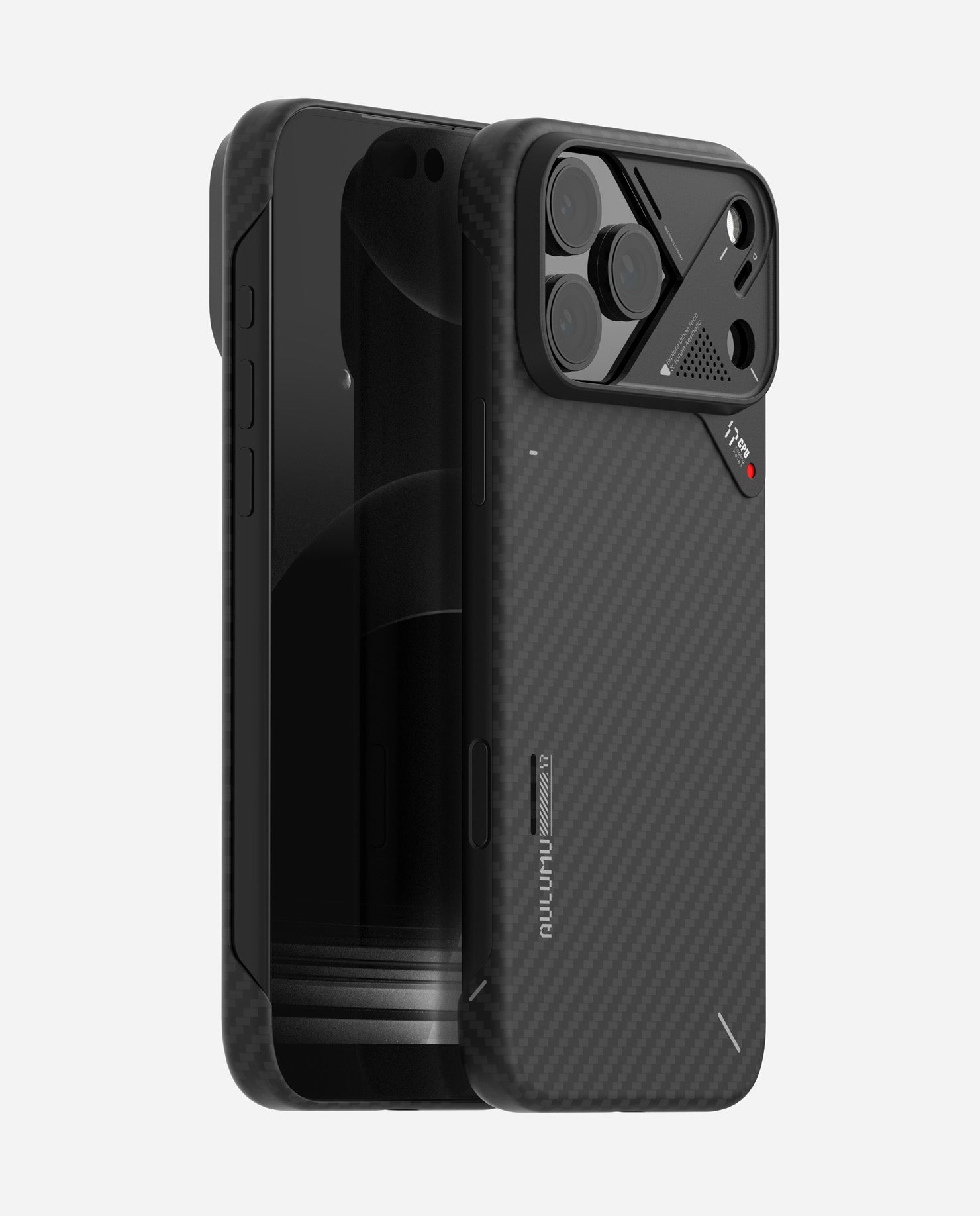 AULUMU A17 Aramid Fiber Case for iPhone 17 Pro - Black