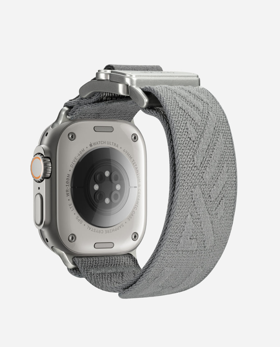 AULUMU C03 Titanium Mag Buckle Quick-Release Band for Apple Watch 42/44/45/49mm - Gray