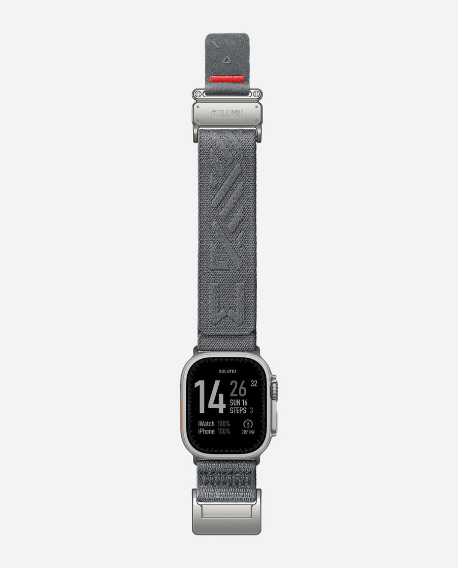 AULUMU C03 Titanium Mag Buckle Quick-Release Band for Apple Watch 42/44/45/49mm - Gray
