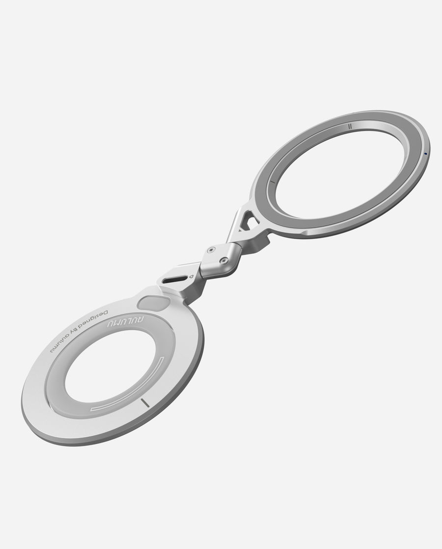 AULUMU G09 Infinite 360° MagSafe Stand | 3-Axis Rotation - Silver