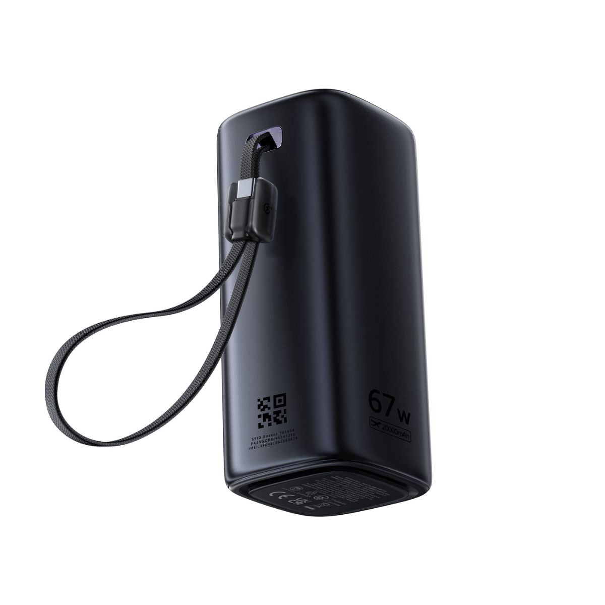 Baseus EnerGeek GX11 MiFi Power Bank 20000mAh 67W - Black