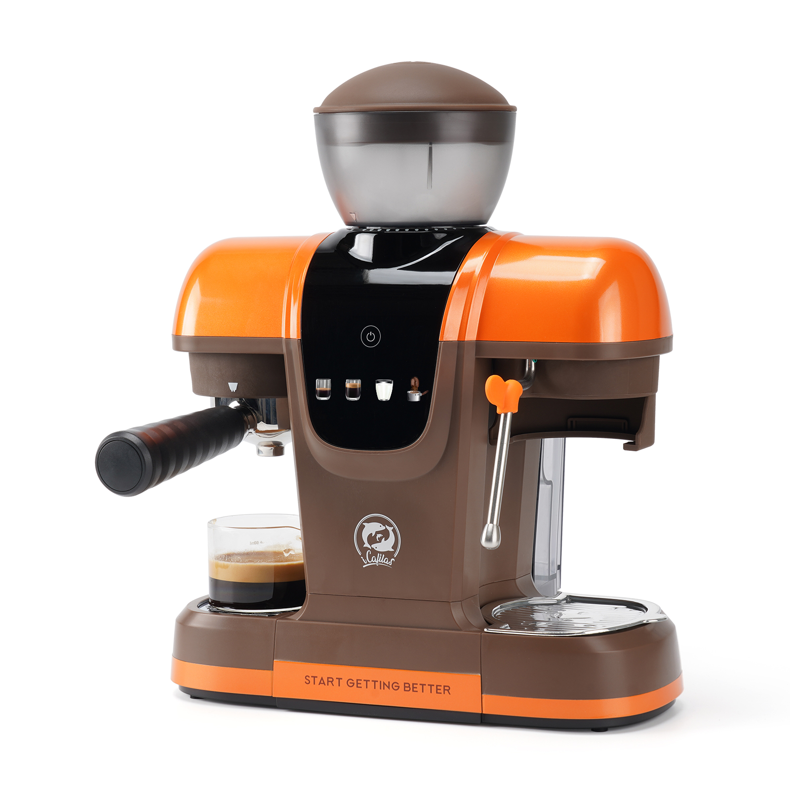 iCafilas Capadeli Portafilter Coffee Maker - Orange