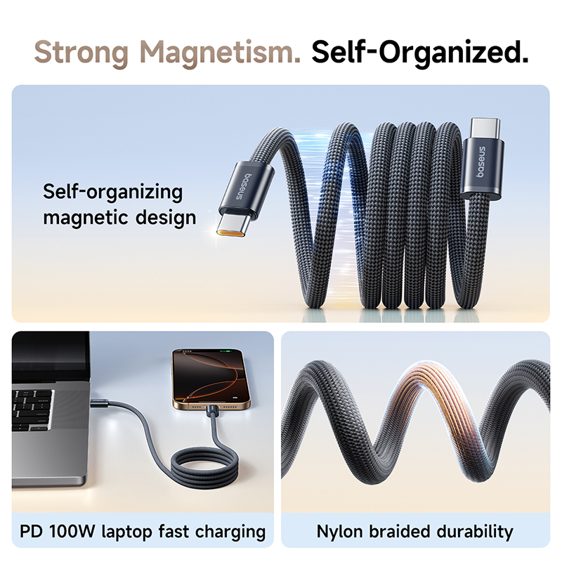 Baseus Dynamic 4 Pro Cable USB-C to USB-C 100W 1m - Black