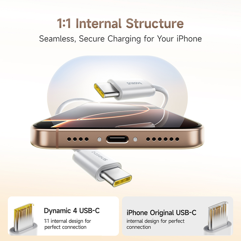Baseus Dynamic 4 Pro Cable USB-C to USB-C 100W 1m - White