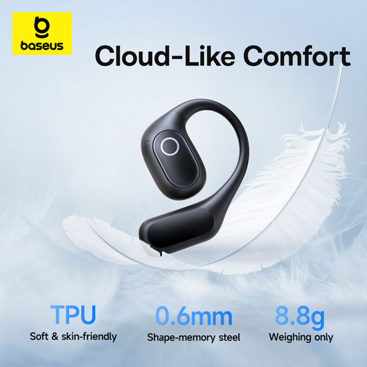 Baseus Eli 2i Fit Open-Ear True Wireless Earbuds - Cosmic Black