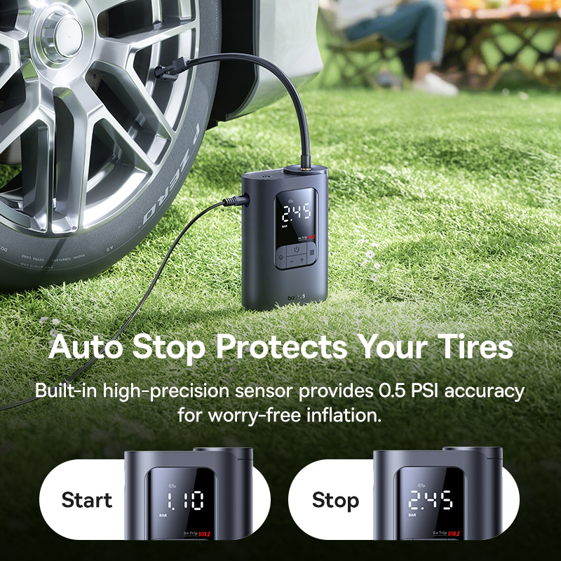 Baseus GoTrip VA1 Super Mini Wired Inflator 22-Cylinder - Cosmic Black