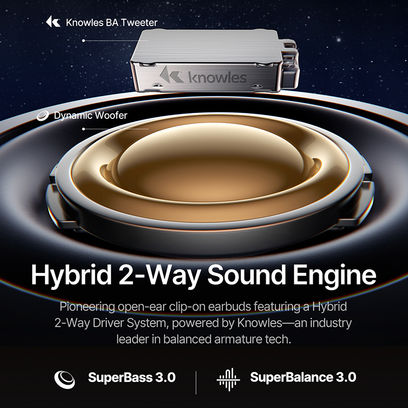 Baseus Inspire XC1 Open-Ear True Wireless Earbuds - Black