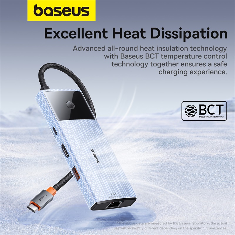 Baseus Metal Gleam II 6-in-1 USB HUB - Space Grey