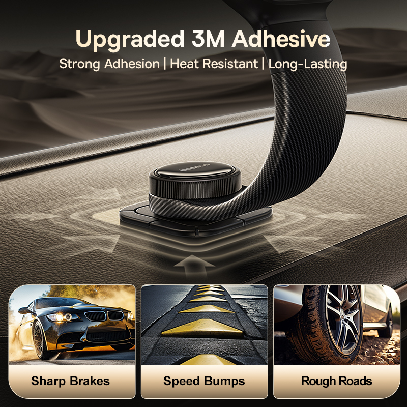 Baseus PrimeTrip C03Pro Magnetic Wireless Car Charger Mount - Black