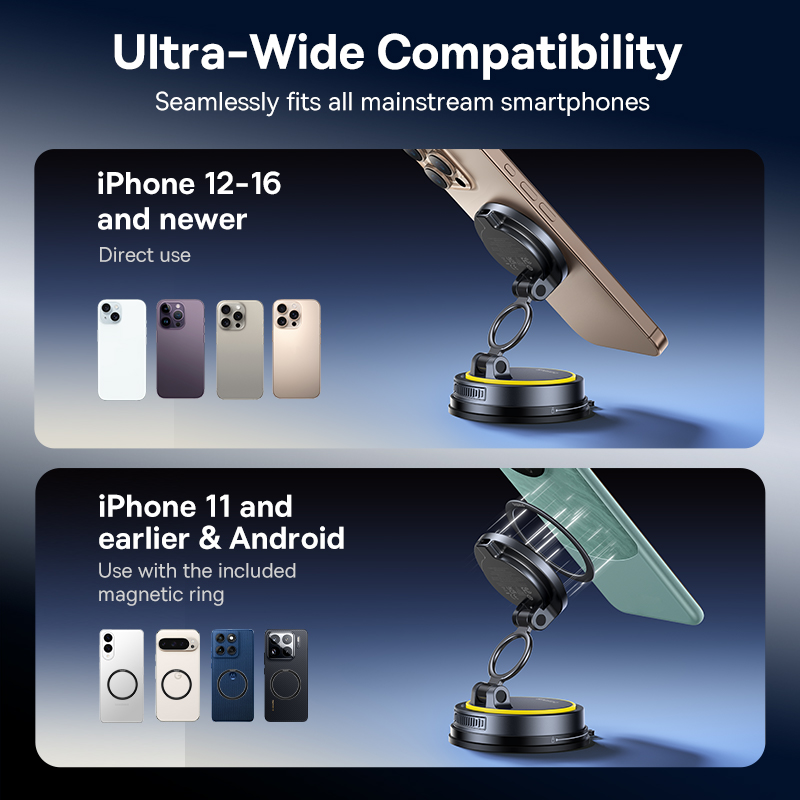 Baseus PrimeTrip PrimeTrip VC2 Flex pro Magnetic Wireless Charging Car Mount - Cosmic Black