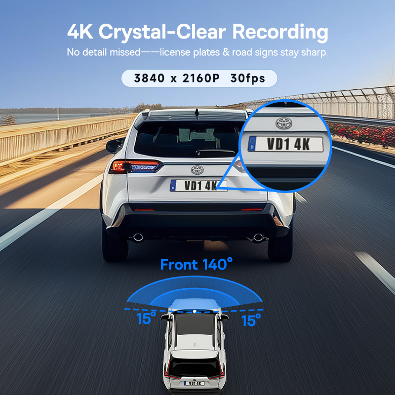 Baseus PrimeTrip VD1 Pro Dash Cam 4K Super Capacity - Cosmic Black