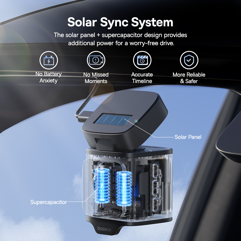 Baseus PrimeTrip VD1 Pro Dash Cam 4K Super Capacity - Cosmic Black