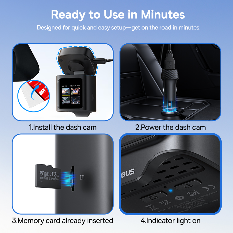 Baseus PrimeTrip VD1 Pro Dash Cam 4K Super Capacity - Cosmic Black