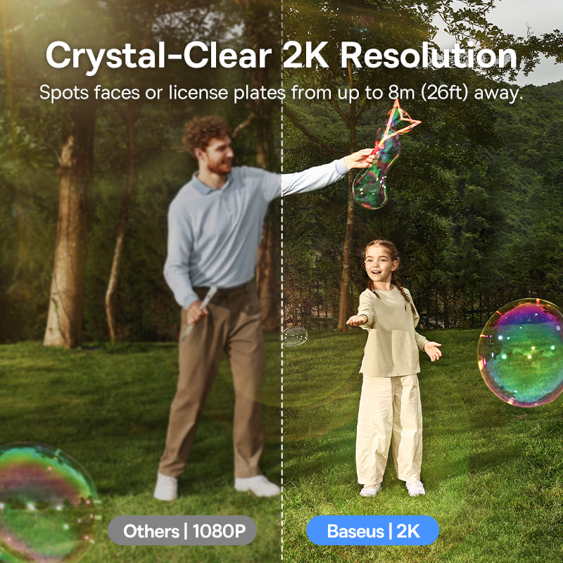 Baseus Security S1 Lite Outdoor Camera 2K - White