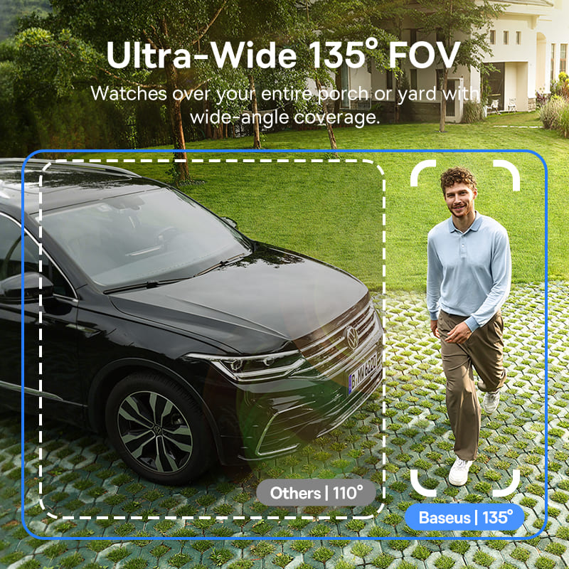 Baseus Security S1 Lite Outdoor Camera 2K - White