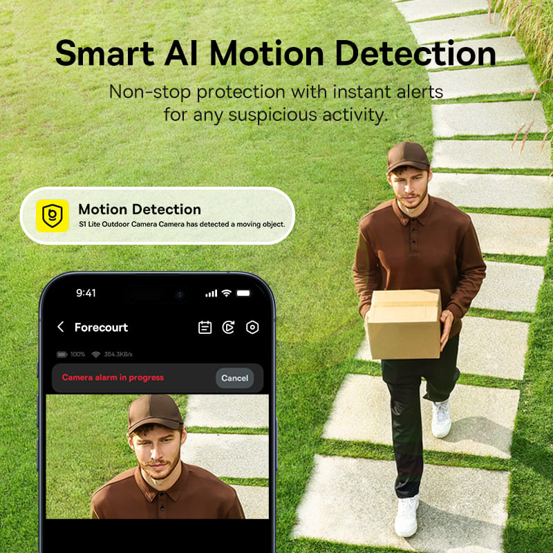 Baseus Security S1 Lite Outdoor Camera 2K - White