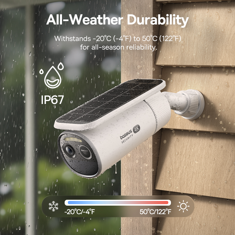 Baseus Security S2 Outdoor Camera 4K - White