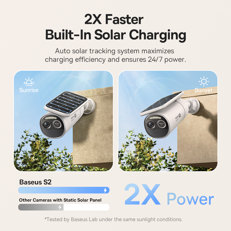 Baseus Security S2 Outdoor Camera 4K - White