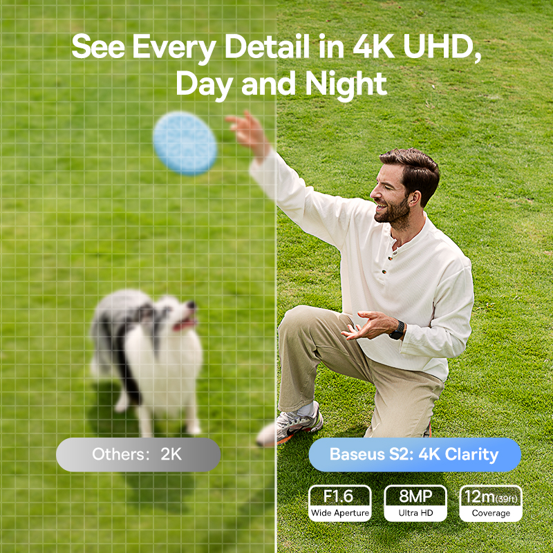 Baseus Security S2 Outdoor Camera 4K - White