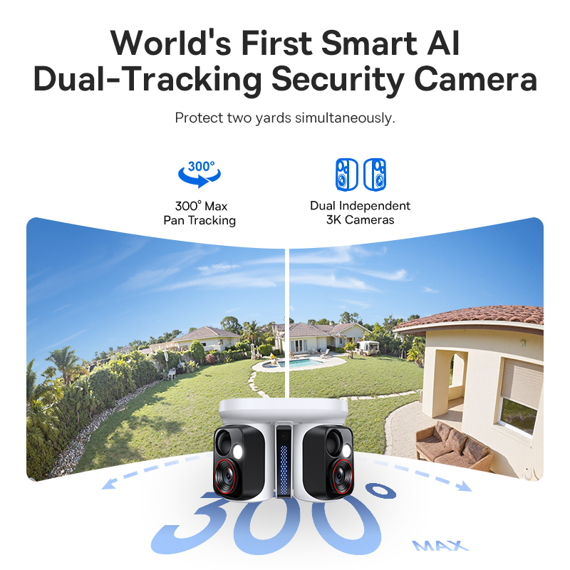 Baseus Security X1 Pro Outdoor Dual Camera 4K - White