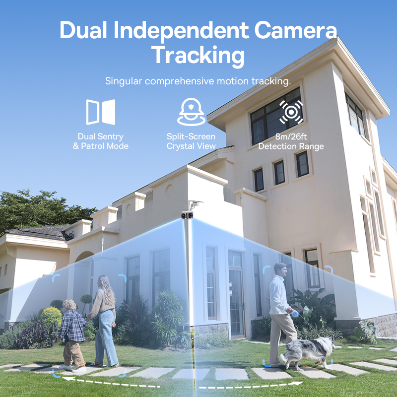 Baseus Security X1 Pro Outdoor Dual Camera 4K - White