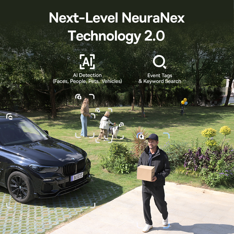 Baseus Security X1 Pro Outdoor Dual Camera 4K - White