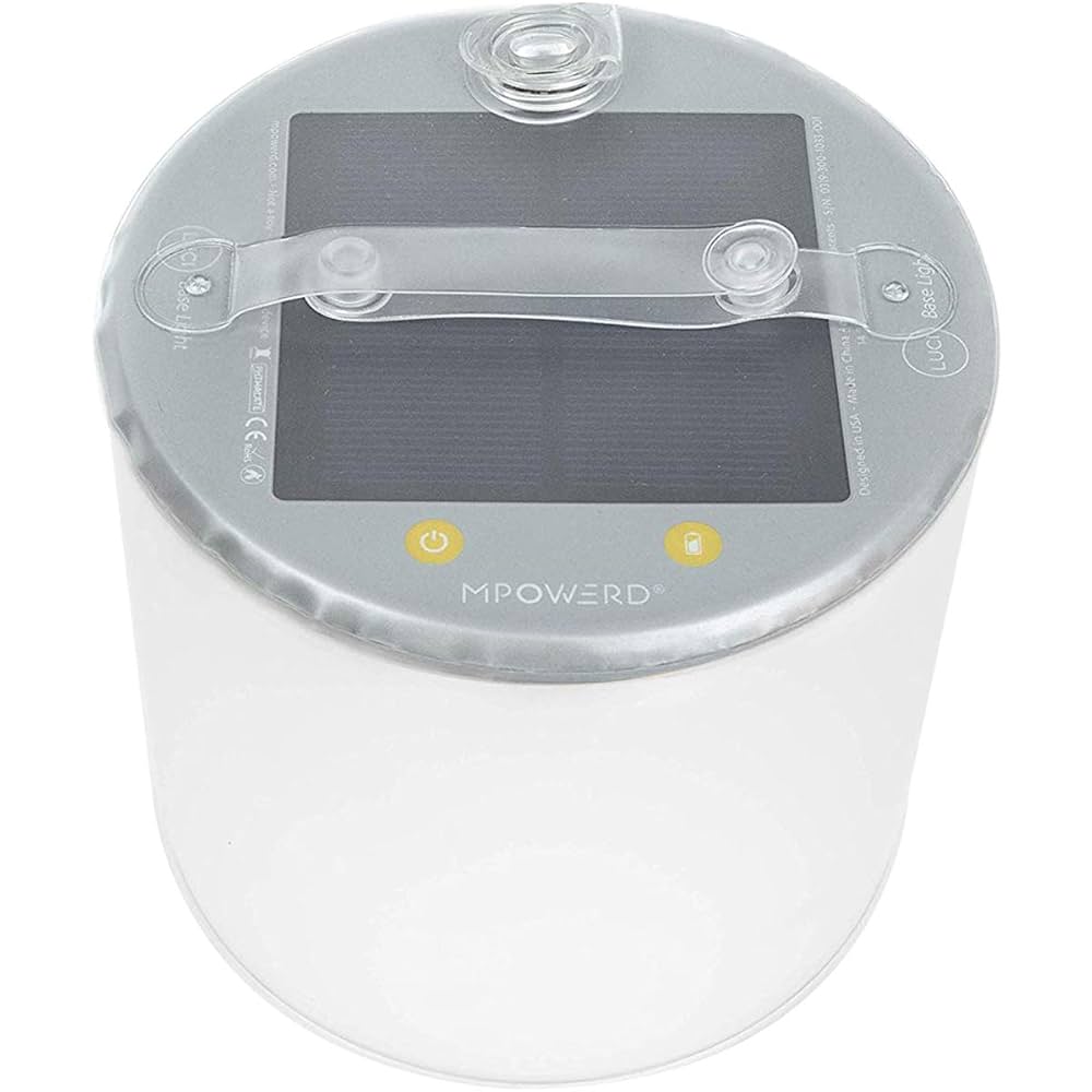 MPOWERD Luci Base Light Solar Inflatable Light + Power Bank -Grey