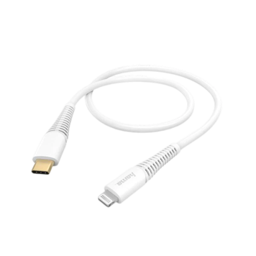 Hama 201603 Charging Cable USBC  Lightning 1.5 M White