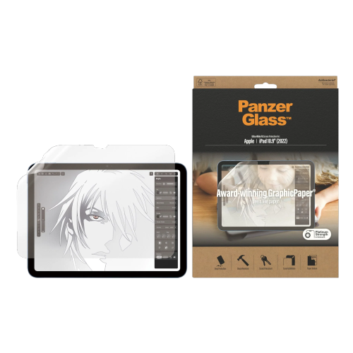 PanzerGlass GraphicPaper Screen Protector iPad 10.9" (2022) - Paper Feel (Ultra-Wide Fit)