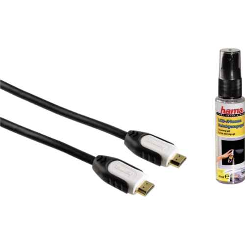 Hama High Speed HDMI Cable 1.5 m with LCD-Plasma Cleaning Gel