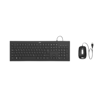 Hama Cabled Cortino Keyboard & Mouse Set