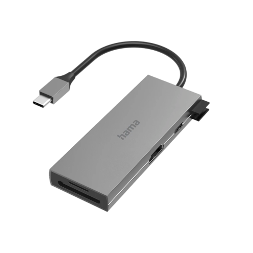 Hama 6-in-1 USB-C Hub, 2 x USB-A, USB-C, HDMI, SD, microSD