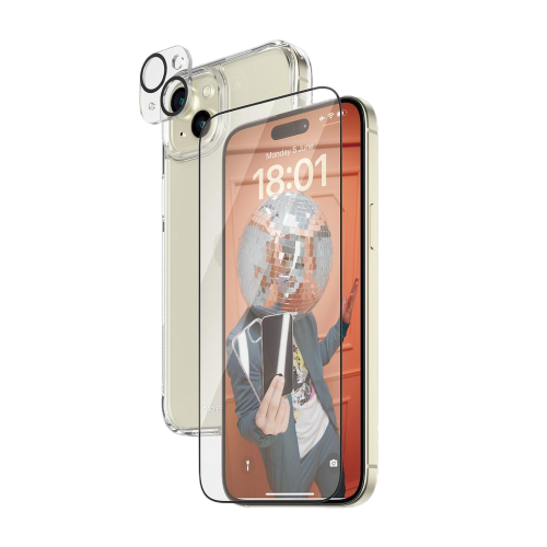 PanzerGlass iPhone 15 6.7" - 360 Bundle with D3O - Clear