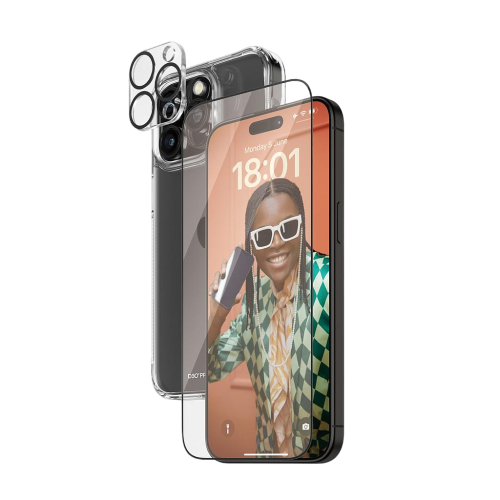 PanzerGlass iPhone 15 6.7" Pro Max - 360 Bundle with D3O - Clear