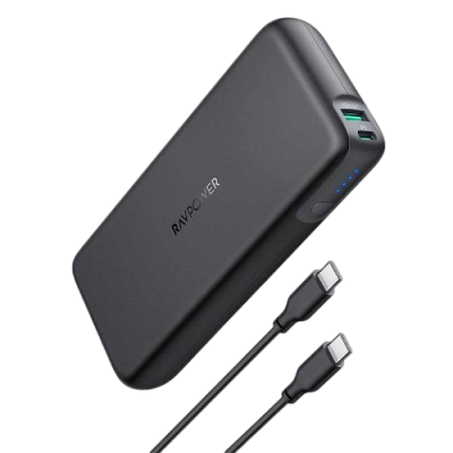 RAVPower  PD Pioneer 20000mAh Power Bank 60W 2-Port - Black