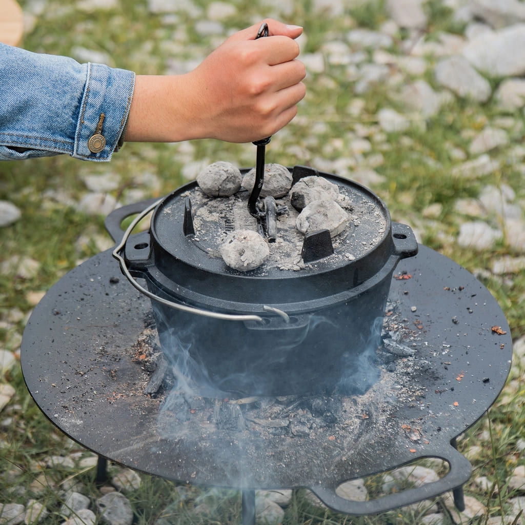 Naturehike Pig iron Dutch Oven/10 inch - Upgrade Black