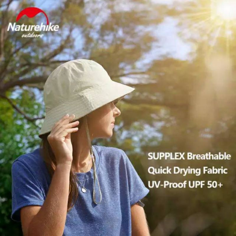 Naturehike Sun Protection Lightweight Outdoor Bucket Hat - Light Khaki