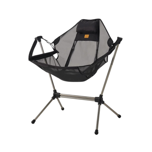 Naturehike YL11 Outdoor Folding Rocking Chair - Black mesh