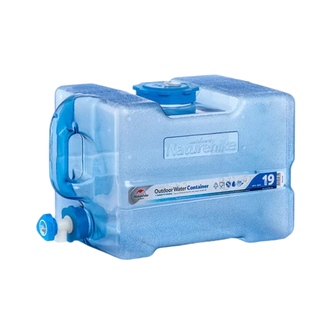 Naturehike PC 7 grade outdoor water container 19L - Blue Transparent