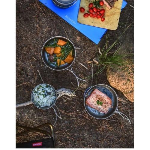 Naturehike TJP02 Outdoor Ti frying pan-9H (150MM) - Ti Color