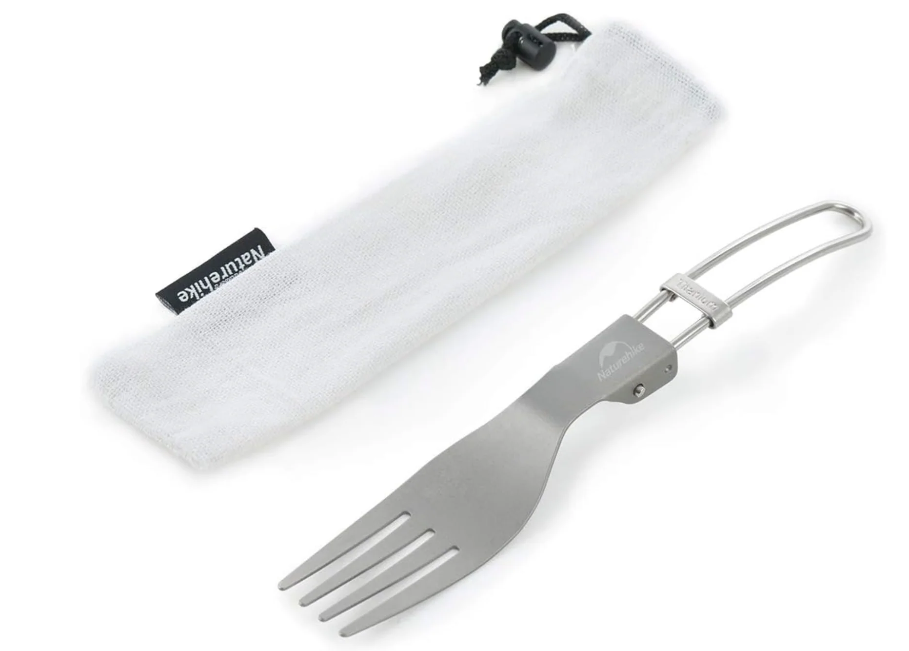 Naturehike Titanium alloy outdoor travel folding tableware titanium-fork spoon